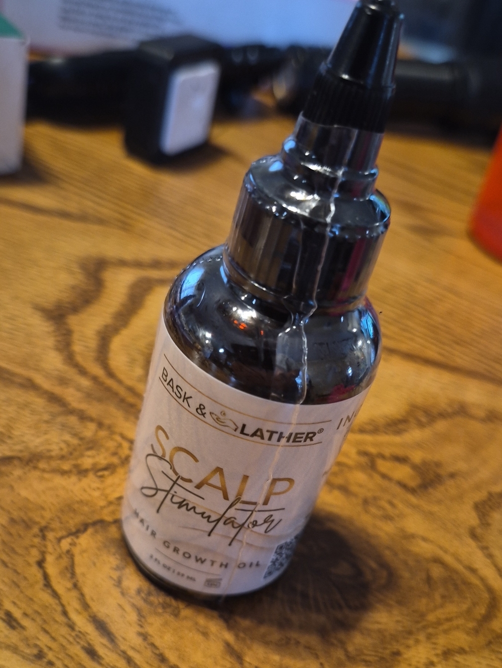 Scalp Stimulator Hair Growth Oil - Bask N Lather Nwt